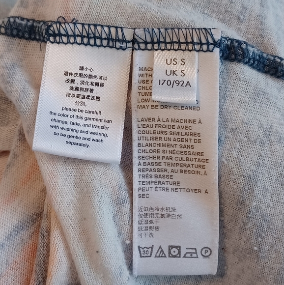 We The Free Arielle Printed Striped Long Sleeve Faded Ringer Tee - Picture 11 of 12